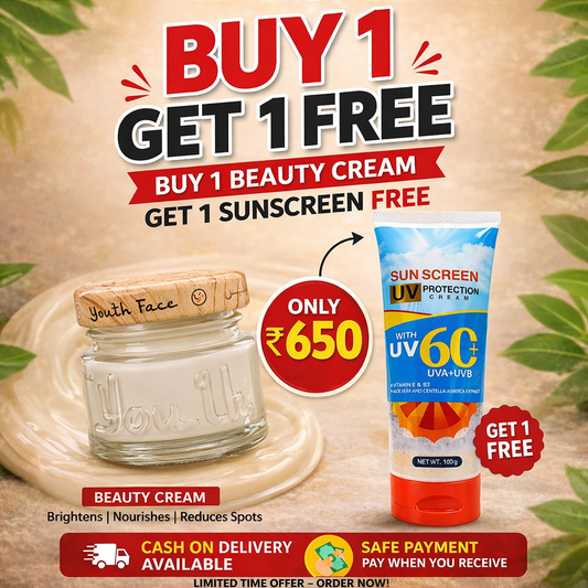 1YOUTHFACE BEAUTY CREAM 1 FREE SUNSCREEN